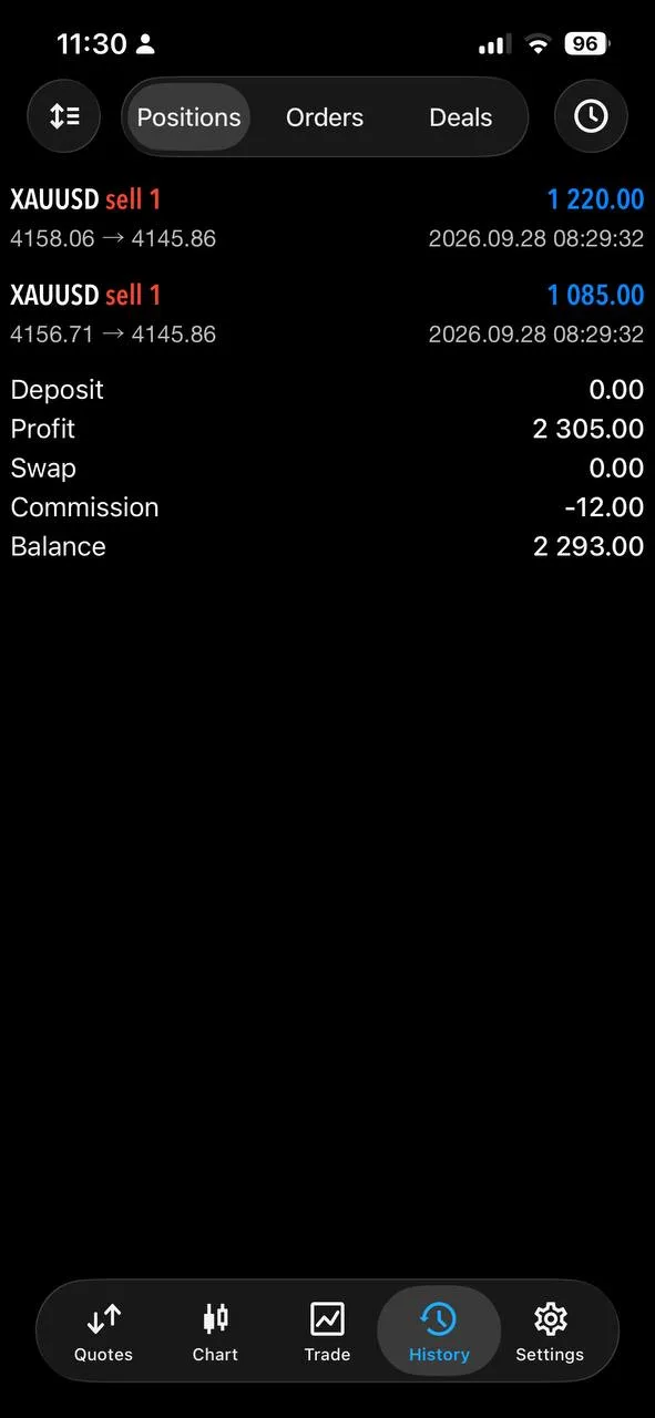 Member feedback screenshot about the first trade of the day.