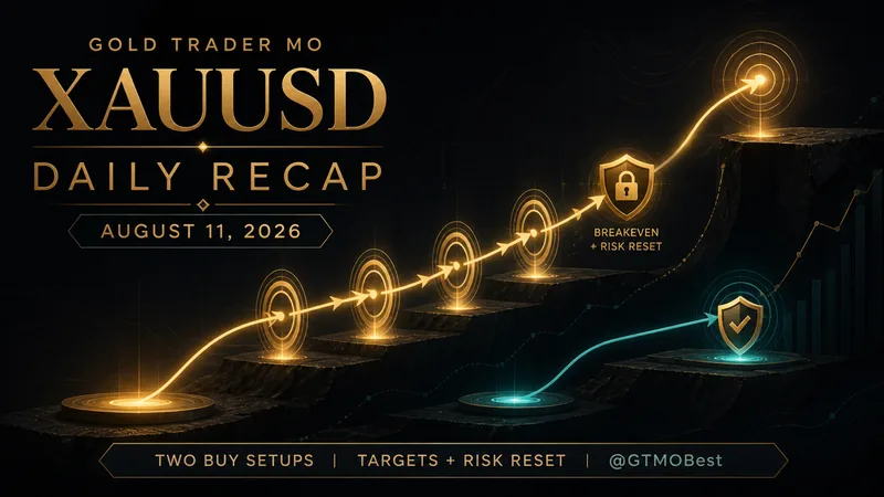 XAUUSD August 11: Two BUY Setups, Four Targets and Risk Reset