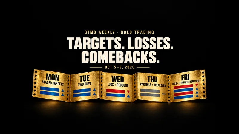 Weekly Gold Summary, October 5–9: Targets, Losses and Comebacks