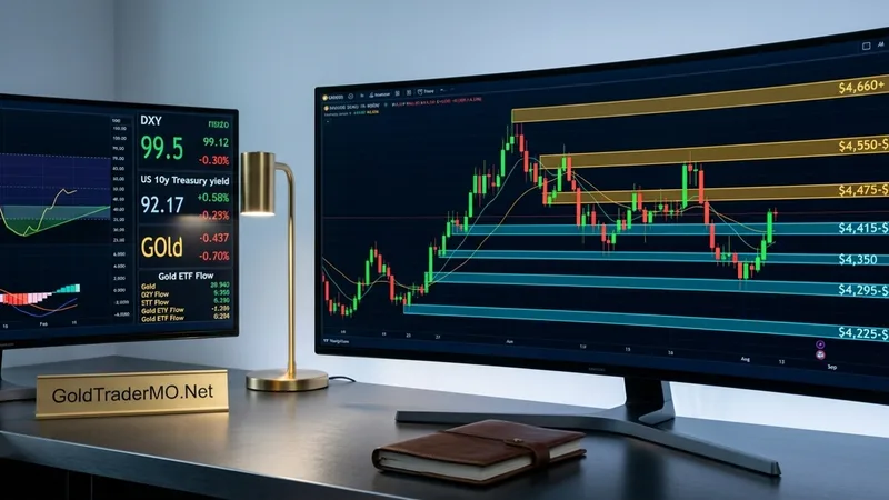 XAUUSD technical levels for March 30-April 3 2026 showing $4,415-$4,420 support and $4,550-$4,584 resistance after the March correction