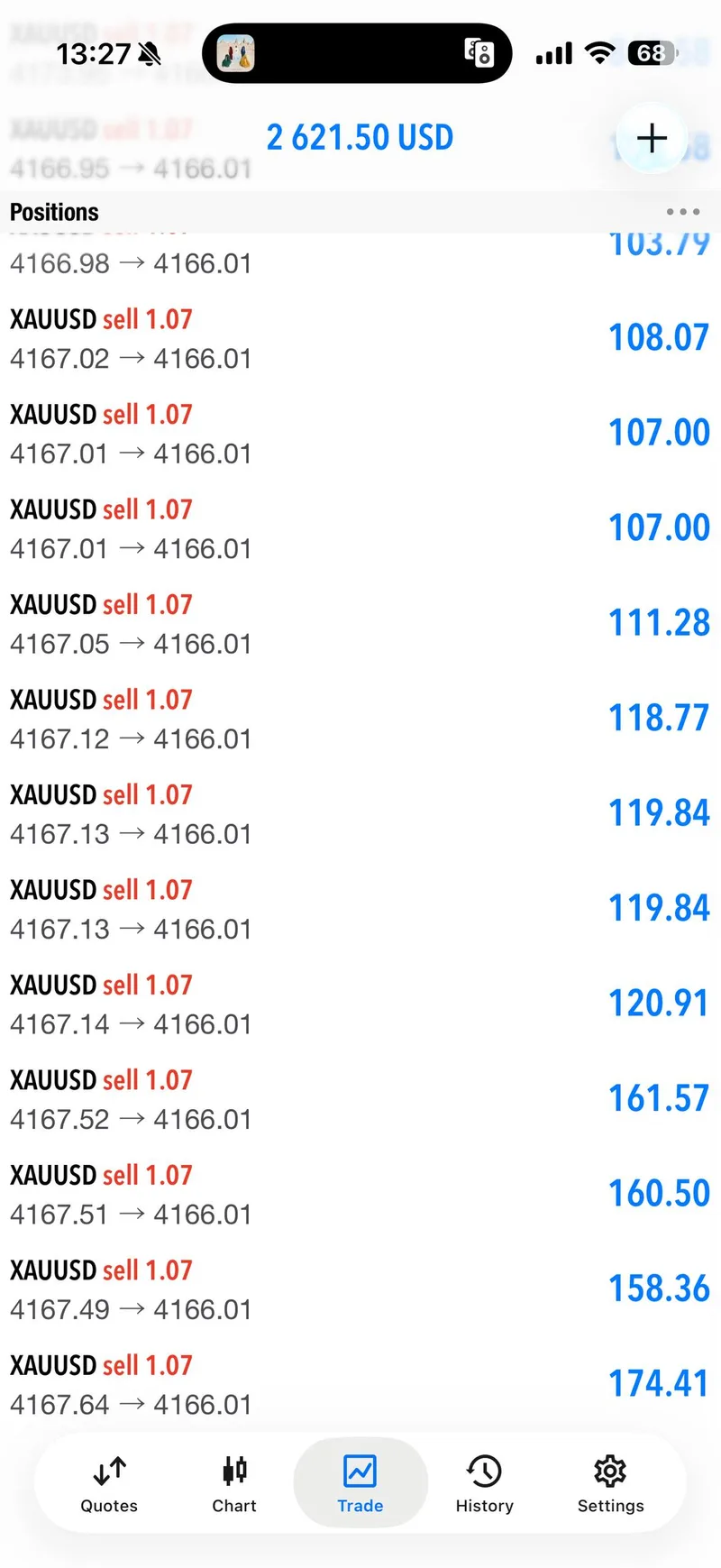 Selected public proof screenshot from the June 19 GTMO SELL sequence.