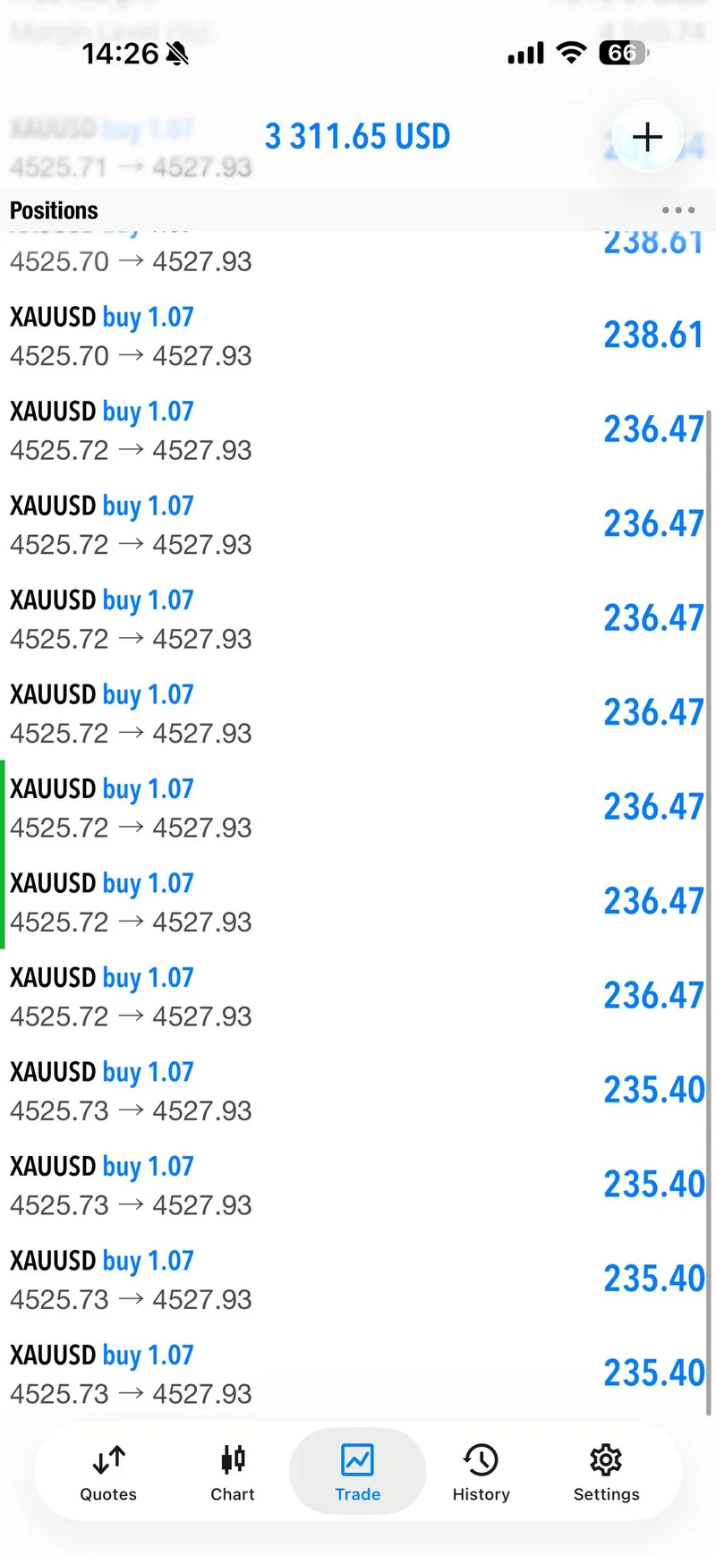 June 2 second VIP buy proof screenshot from the fast move.