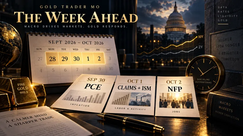 PCE, jobless claims, ISM, and NFP macro calendar for the weekly gold forecast