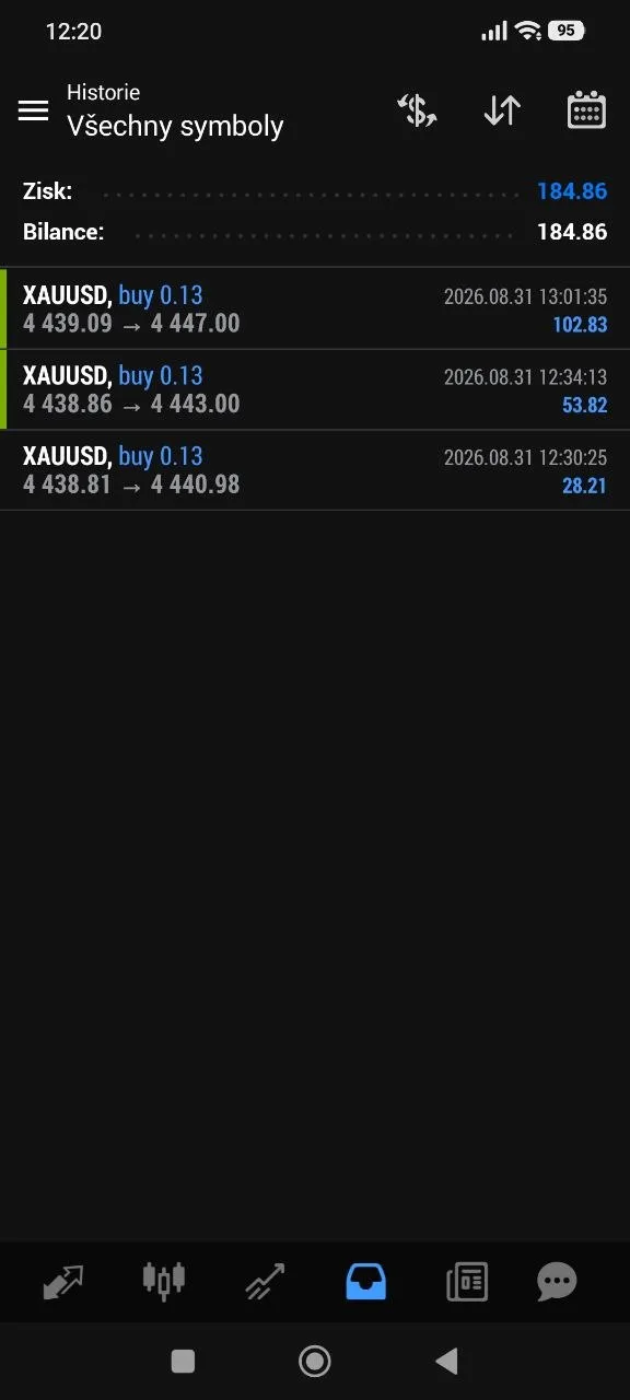 Member XAUUSD result screenshot