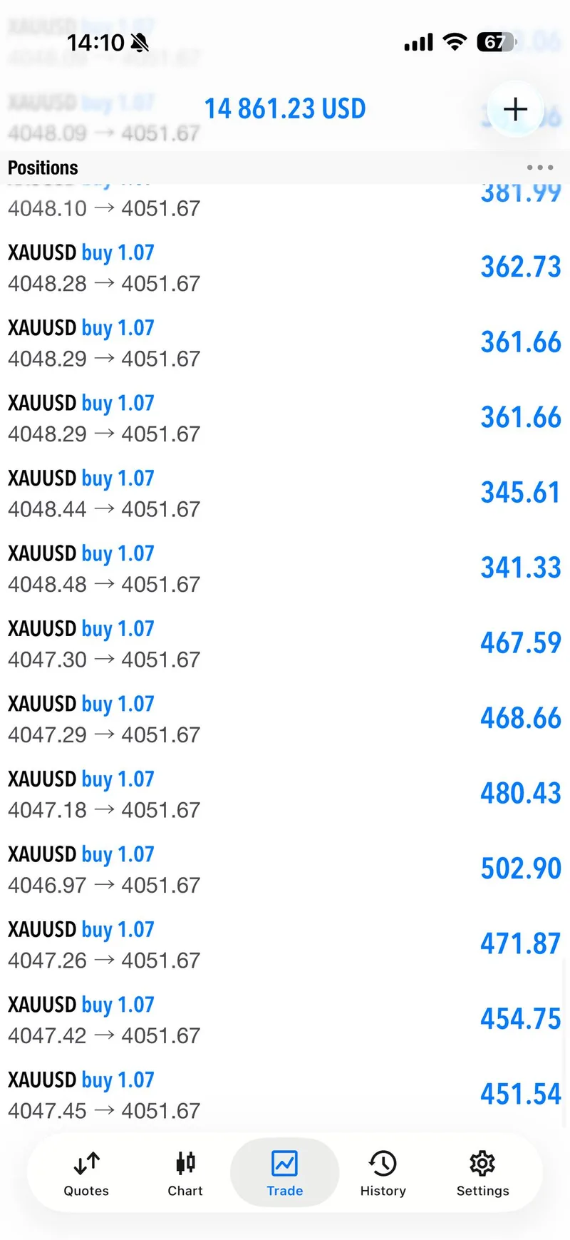 Public proof screenshot showing the June 26 buy recovery setup.