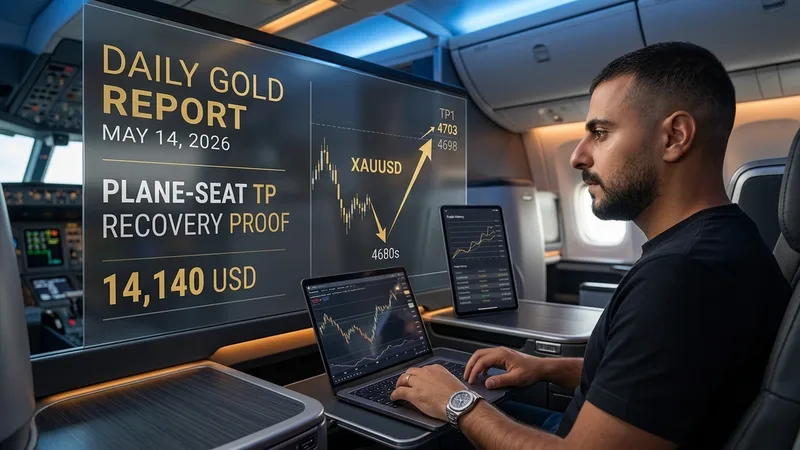Daily Gold Trading Report - May 14, 2026: Plane-Seat TP Proof