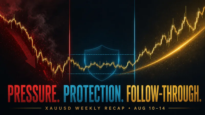XAUUSD Weekly Recap Aug 10–14: Pressure, Protection, Follow-Through