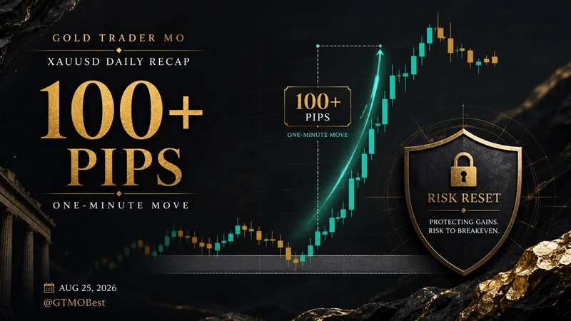 Daily Gold Report — August 25, 2026: 100+ Pip Risk Reset
