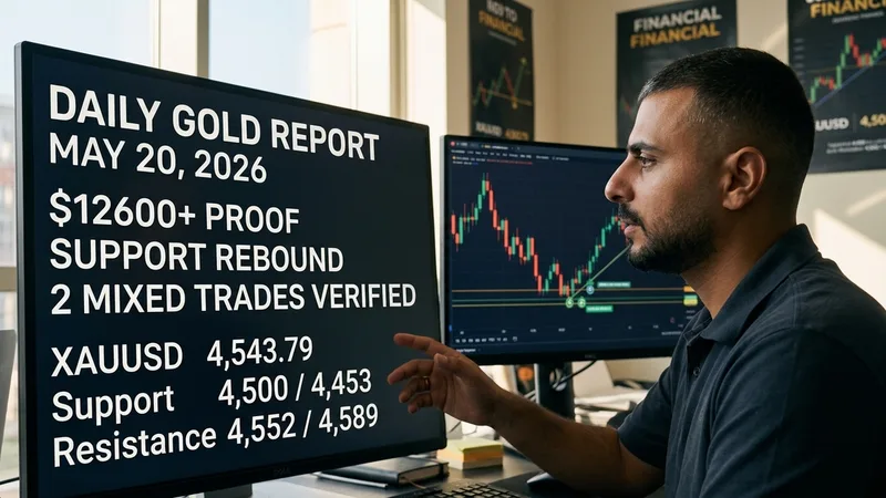 Daily Gold Trading Report - May 20, 2026: $12.6K Two-Trade Proof