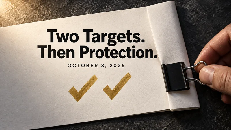 October 8 Gold Report: Two Targets, Then Protection